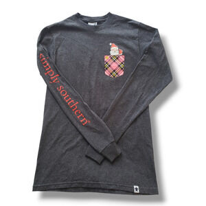 Simply Southern Womens SMALL Santa HoHoHo Tee